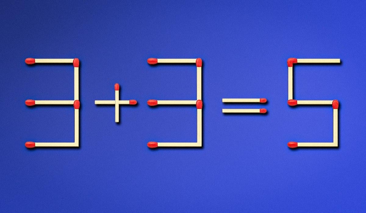 A hiba kijavításához fel kell fordítanod egy gyufát: gyors IQ-teszt