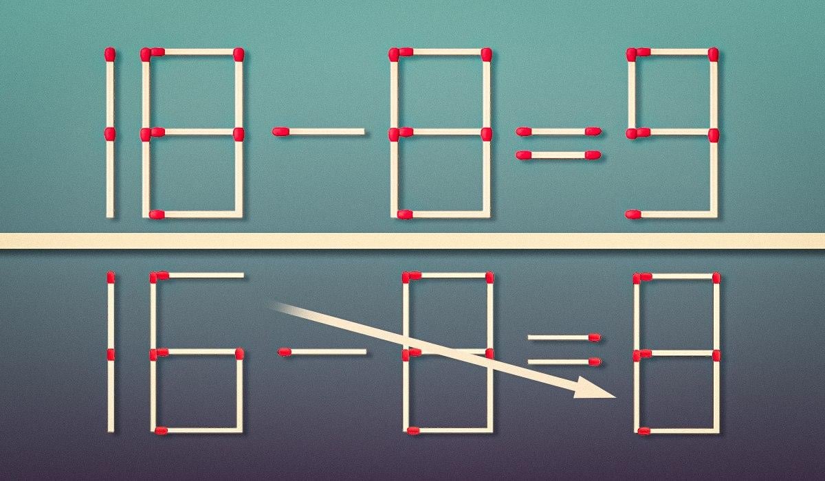 Egy probléma igazi zseniknek: csak egy gyufaszálat kell húzni.
