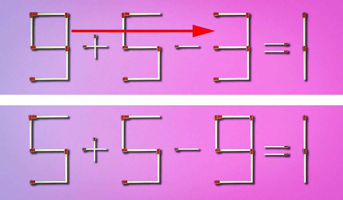 IQ-teszt: csak egy gyufaszálat kell mozgatni