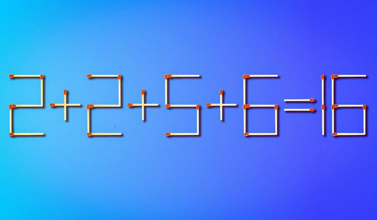 Csak egy gyufát kell mozgatnod a hiba kijavításához: egy kihívást jelentő rejtvény